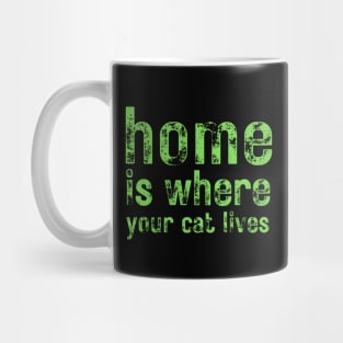 Home Is Where Your Cat Lives Mug